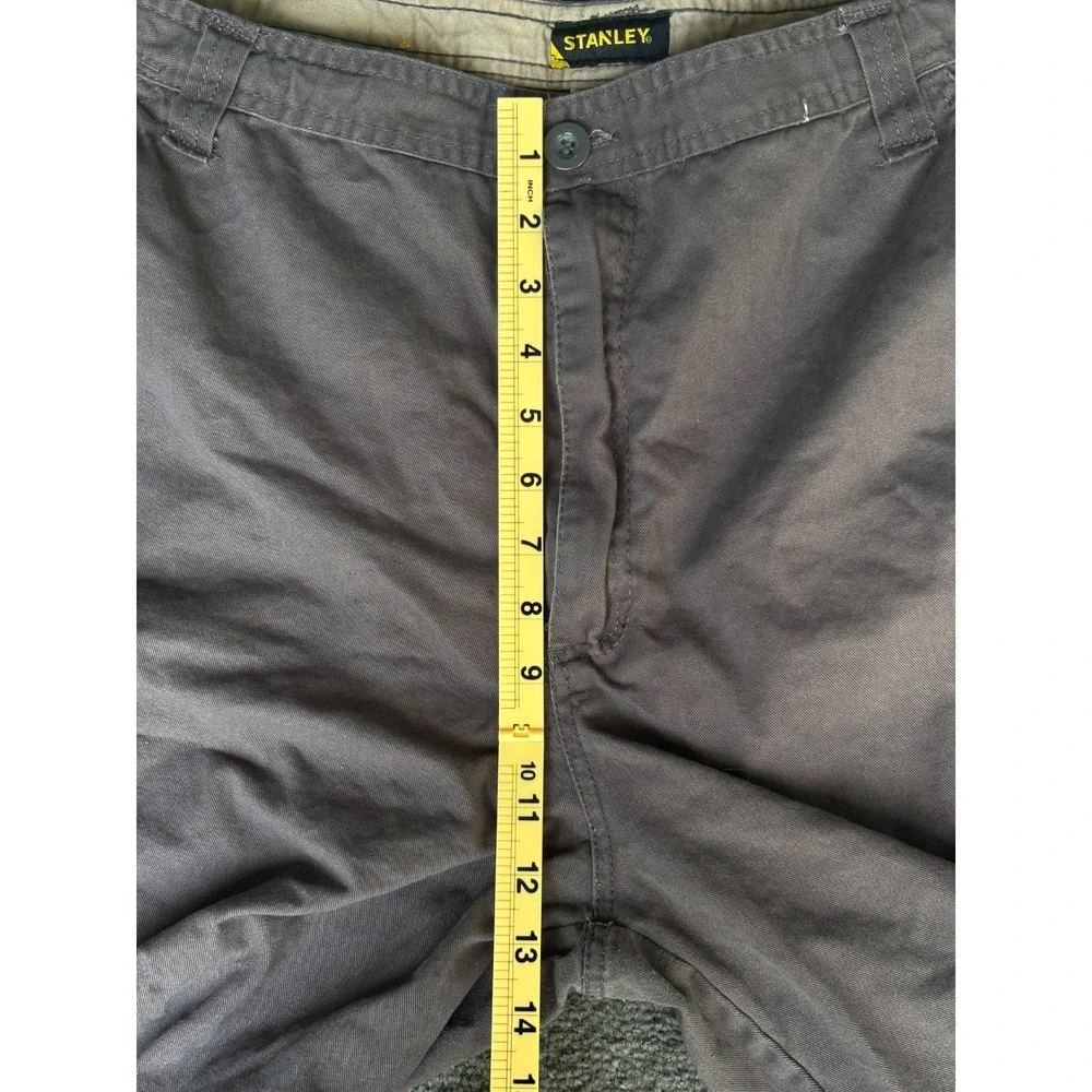 Stanley Cargo Shorts Men's Size 36 Gary 100% Cotton Zip Fly Outdoor Pockets
